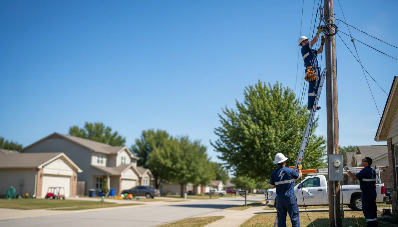 Residential electrician providing installation services in Rockwell, IA